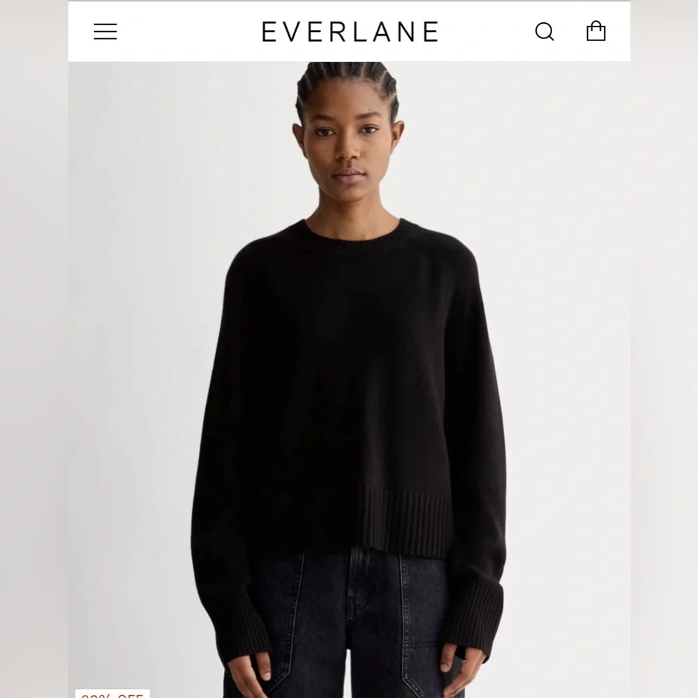 Everlane The Boxy crew in cashmere - Picture 1 of 7